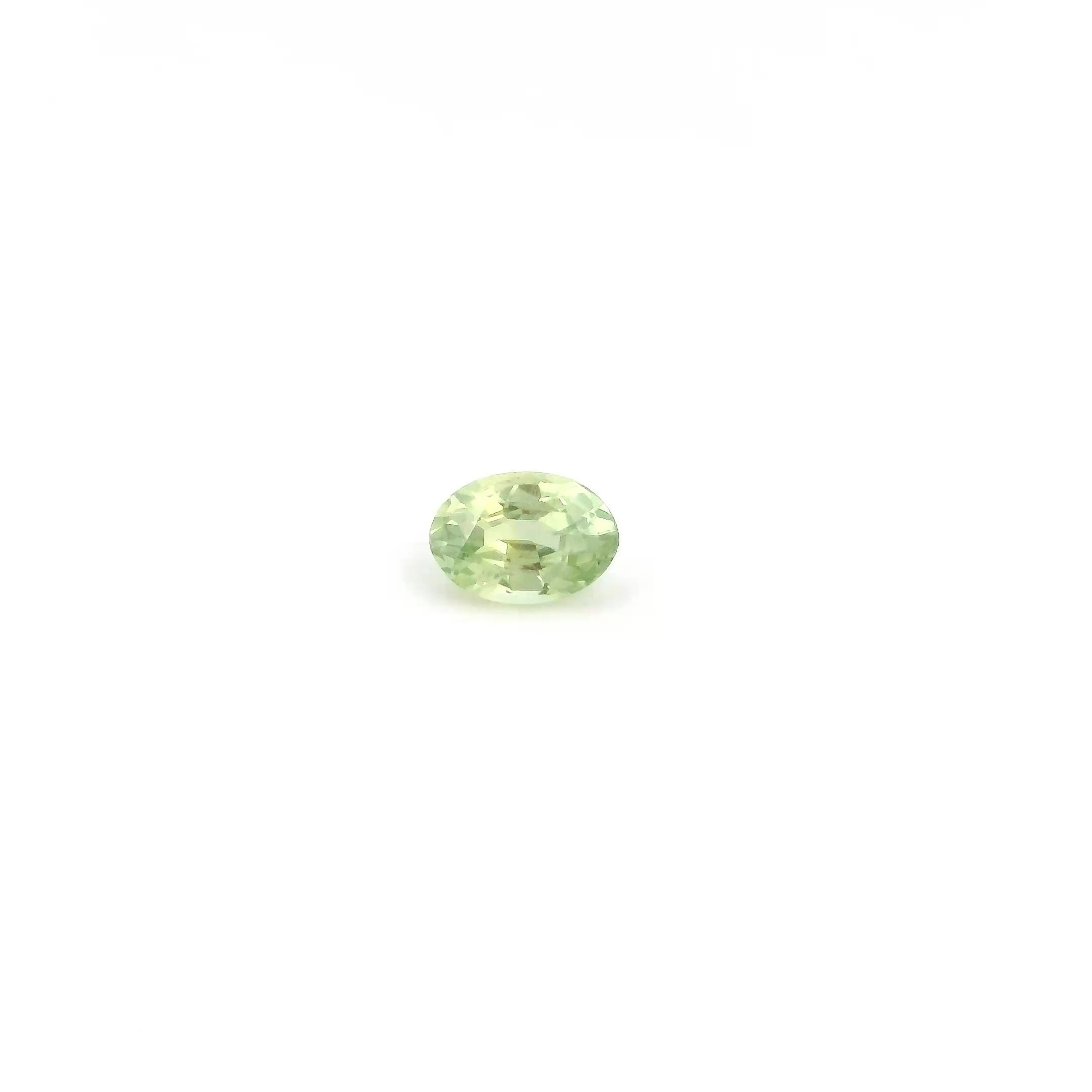 0.27 Carat Light Yellow Oval Sapphire