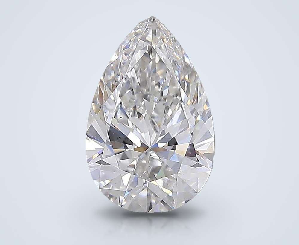 5.00 Carat Pear Lab Diamond