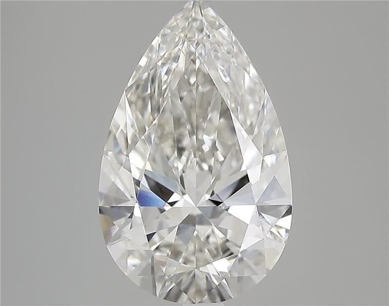 3.10ct H VS1 Rare Carat Ideal Cut Pear Lab Grown Diamond