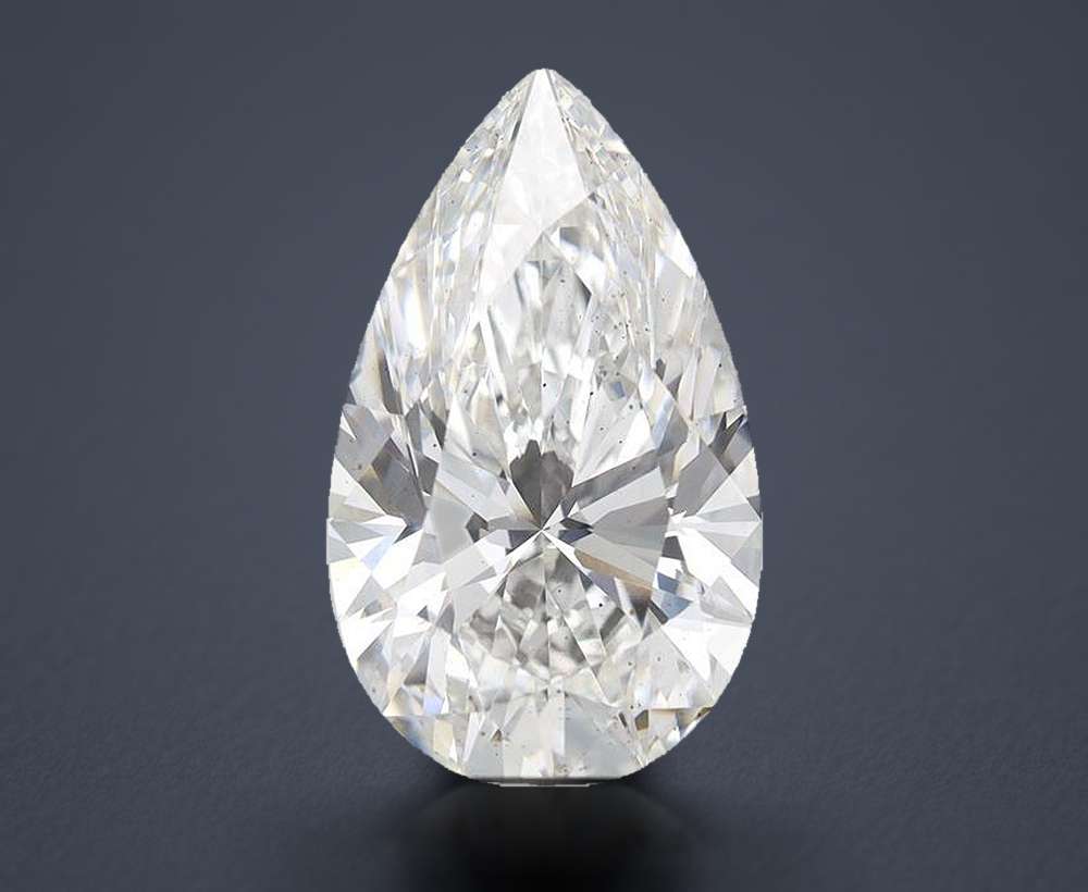5.00 Carat Pear Lab Diamond