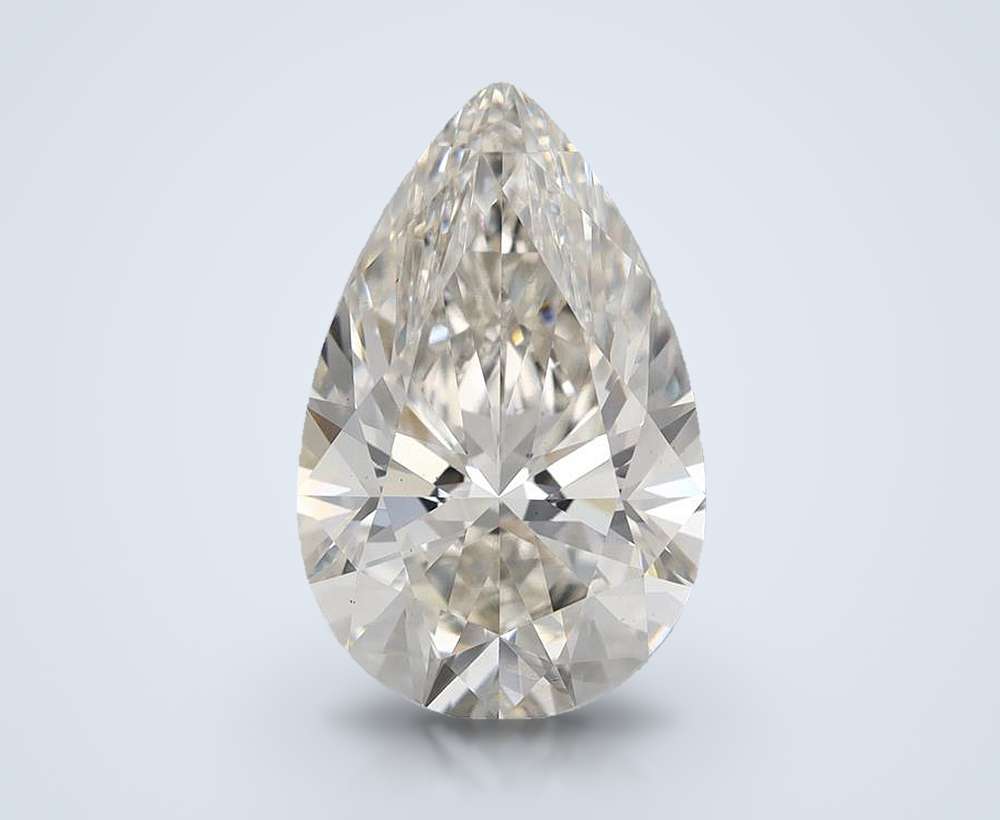 6.07 Carat Pear Lab Diamond