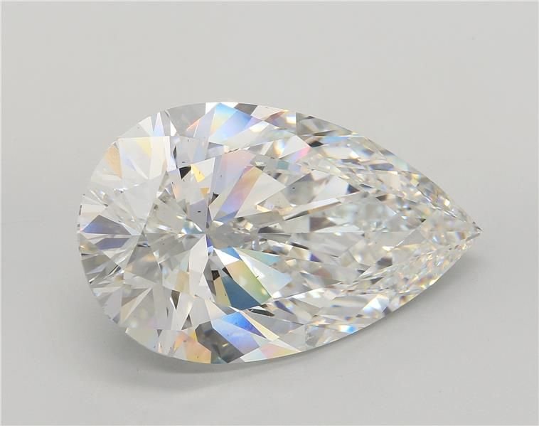 25.30ct F VS2 Rare Carat Ideal Cut Pear Lab Grown Diamond