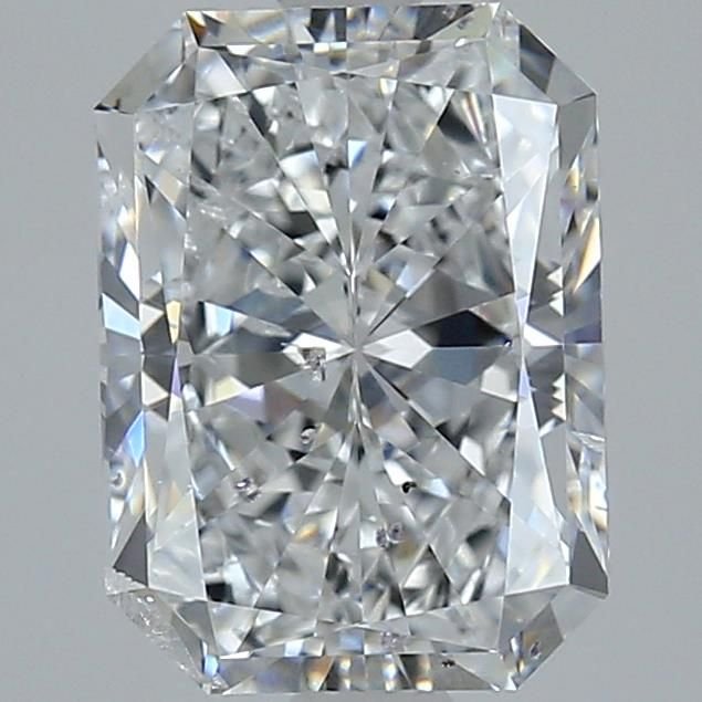3.51ct E SI2 Rare Carat Ideal Cut Radiant Diamond