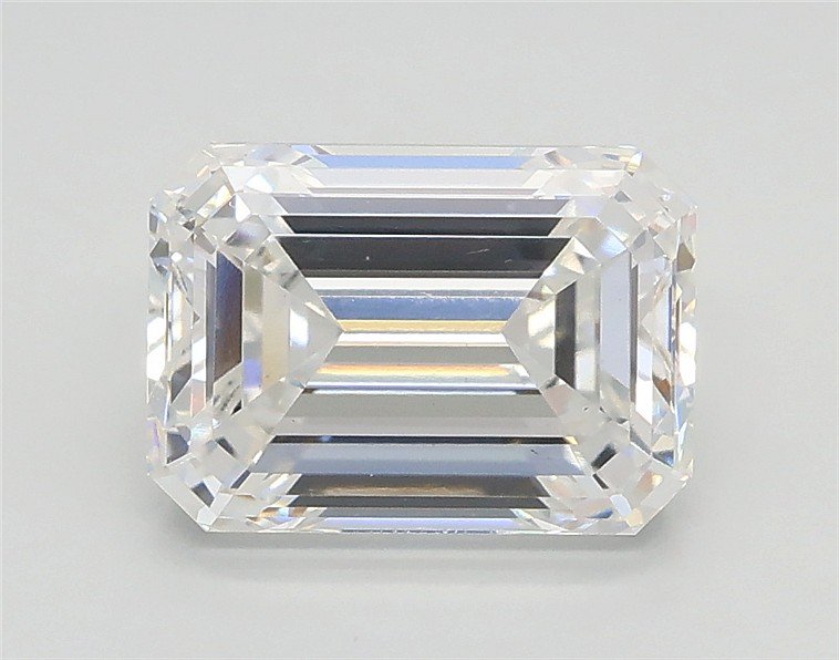 2.02ct E VS2 Excellent Cut Emerald Lab Grown Diamond