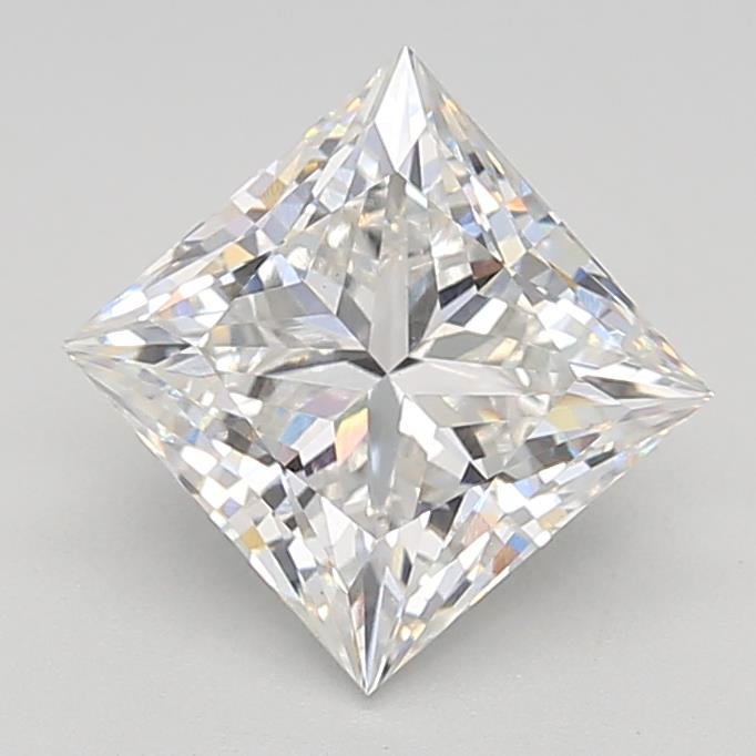 3.03ct F VS1 Rare Carat Ideal Cut Princess Lab Grown Diamond