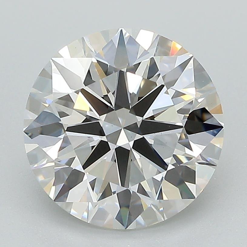 3.08ct F VS1 Rare Carat Ideal Cut Round Lab Grown Diamond