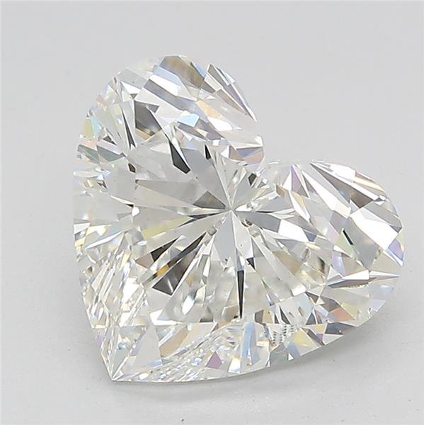 3.33ct G VS2 Very Good Cut Heart Lab Grown Diamond