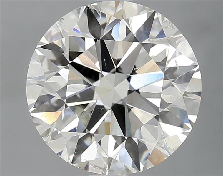 3.07ct I SI2 Rare Carat Ideal Cut Round Diamond