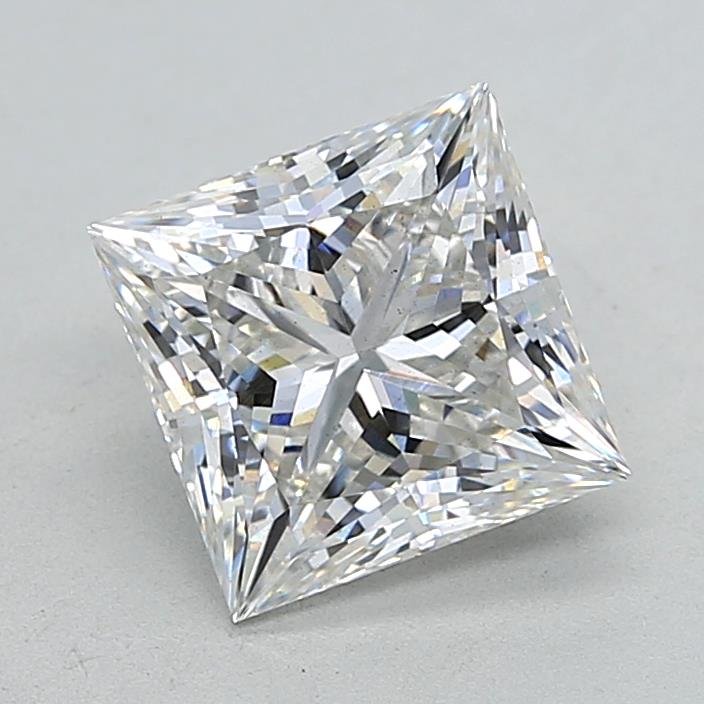 3.04ct F VS2 Rare Carat Ideal Cut Princess Lab Grown Diamond