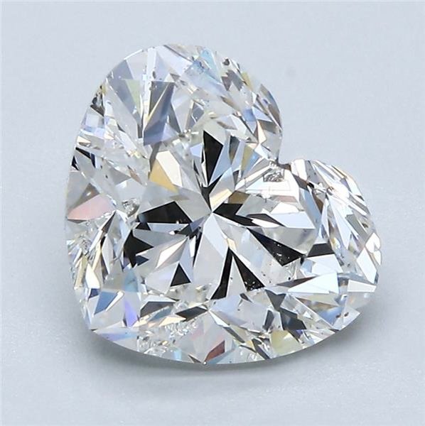 3.01ct G SI2 Rare Carat Ideal Cut Heart Diamond