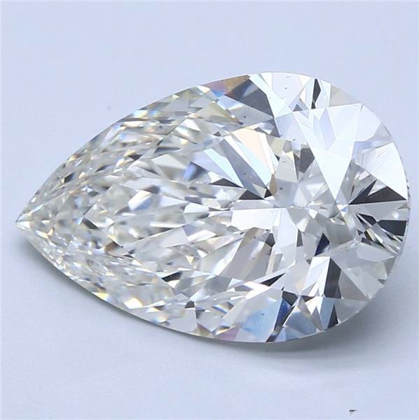 7.27ct H VS1 Rare Carat Ideal Cut Pear Lab Grown Diamond