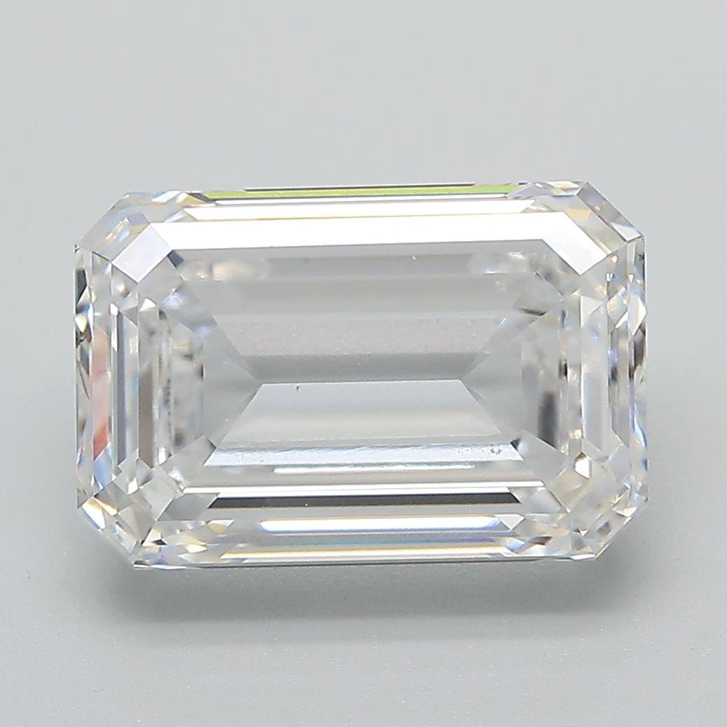 5.01ct E VS2 Rare Carat Ideal Cut Emerald Lab Grown Diamond