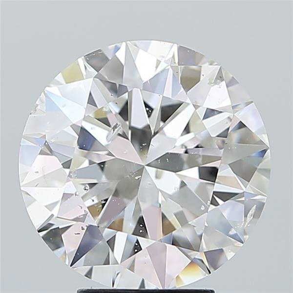 5.01ct G SI2 Rare Carat Ideal Cut Round Diamond