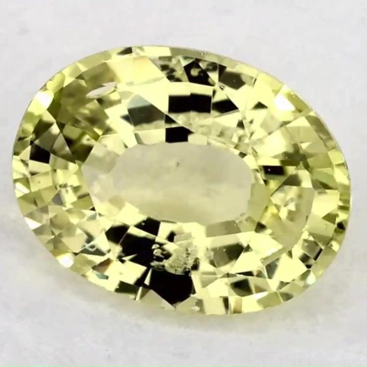 1.08 Carat Green Oval Sapphire
