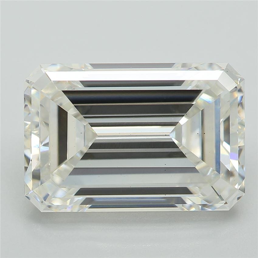 5.86ct F VS2 Excellent Cut Emerald Lab Grown Diamond