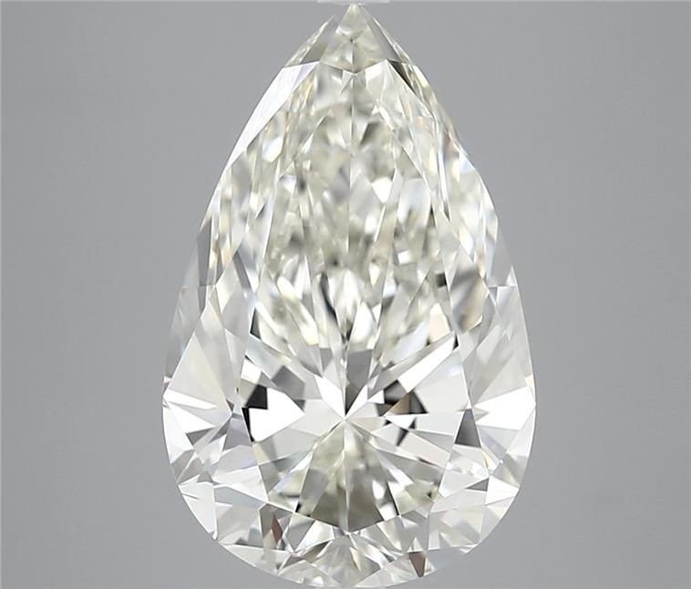5.55ct H IF Rare Carat Ideal Cut Pear Diamond