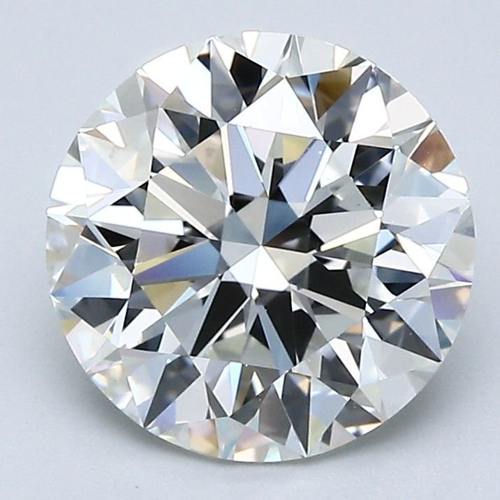 2.93ct I VS2 Rare Carat Ideal Cut Round Diamond