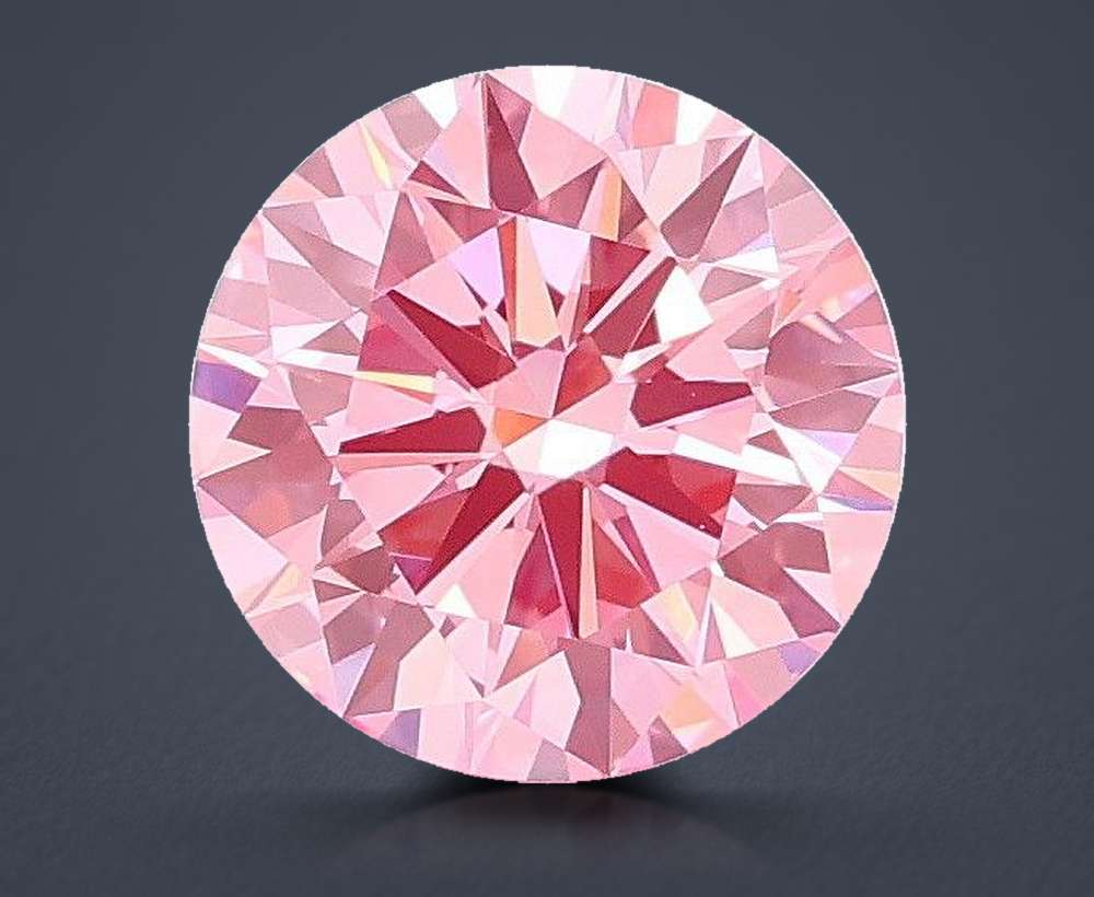 1.40 Ct. Fancy Vivid Pink Round Lab Diamond