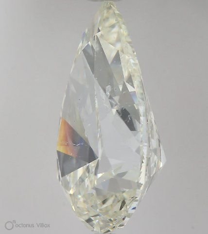 7.05ct J SI1 Rare Carat Ideal Cut Pear Diamond