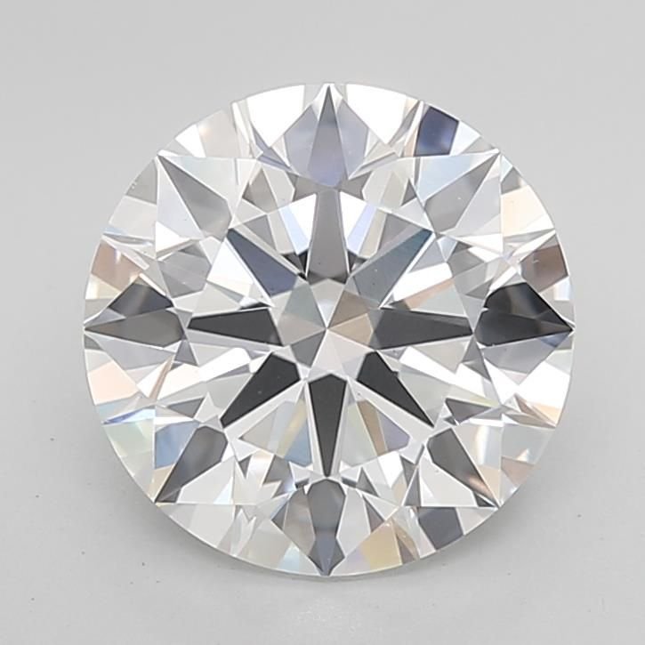 3.02ct D VS2 Rare Carat Ideal Cut Round Lab Grown Diamond