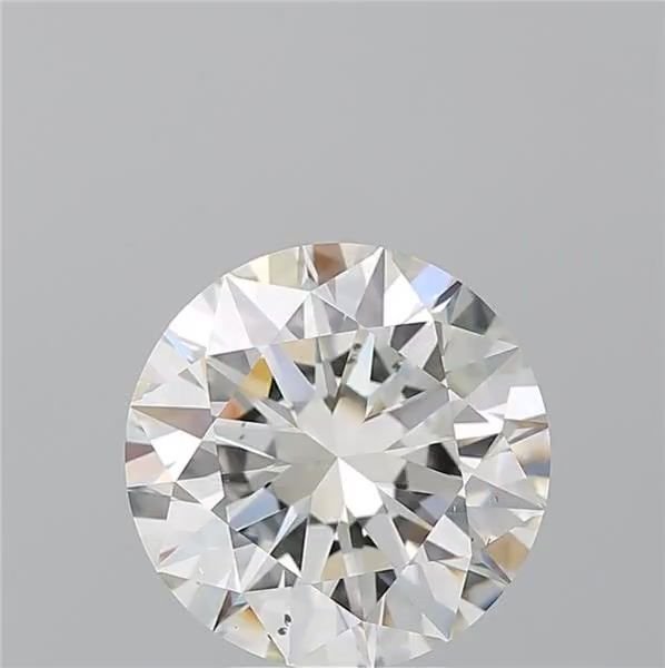 5.01ct J SI1 Rare Carat Ideal Cut Round Diamond