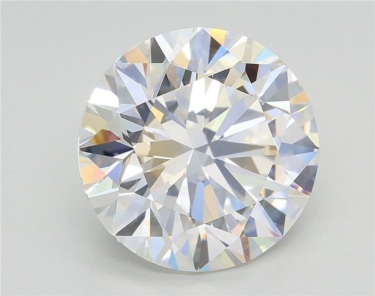 5.04ct F VS1 Rare Carat Ideal Cut Round Lab Grown Diamond