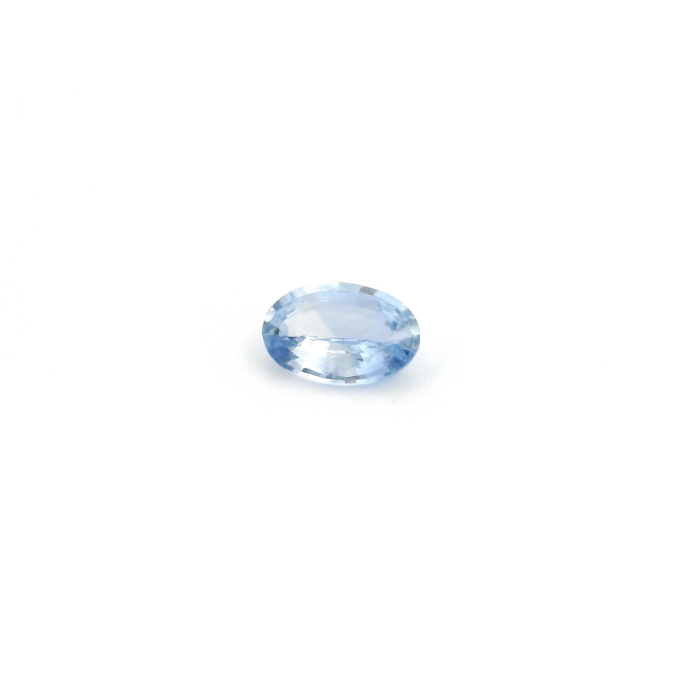 0.44 Carat Light Blue Oval Sapphire