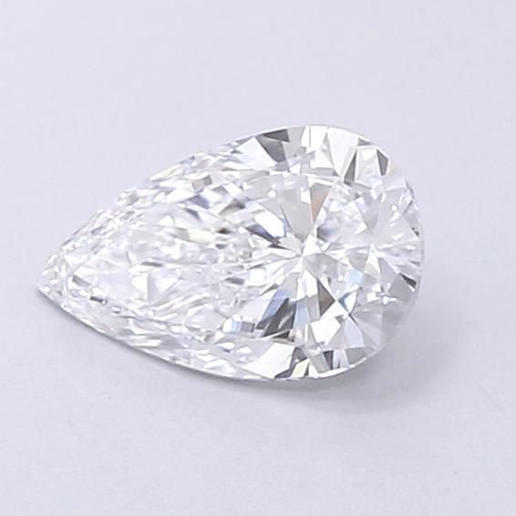 0.49ct D VVS1 Very Good Cut Pear Lab Grown Diamond