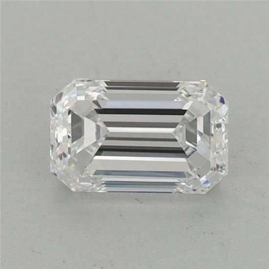 0.78ct D VVS2 Very Good Cut Emerald Lab Grown Diamond