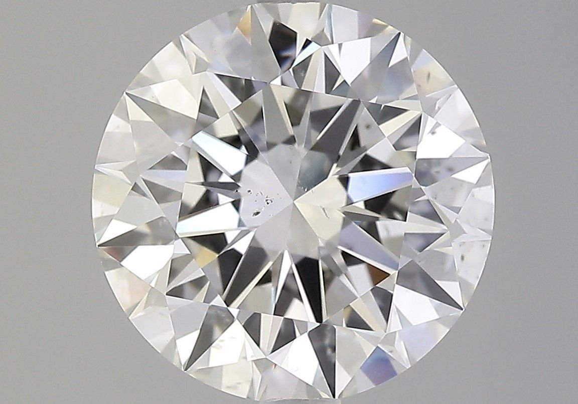 5.20ct H SI2 Rare Carat Ideal Cut Round Diamond