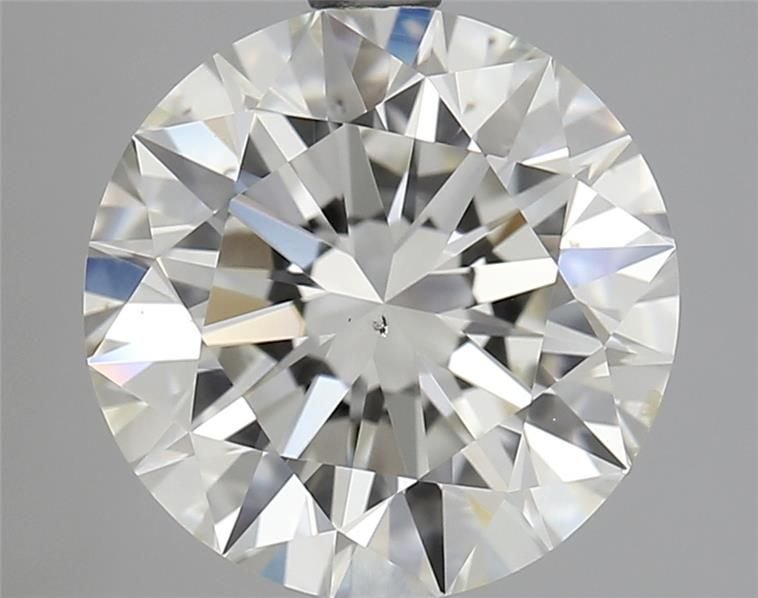 2.60ct J SI1 Rare Carat Ideal Cut Round Diamond