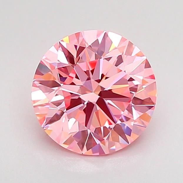 1.40 Ct. Fancy Vivid Pink Round Lab Diamond