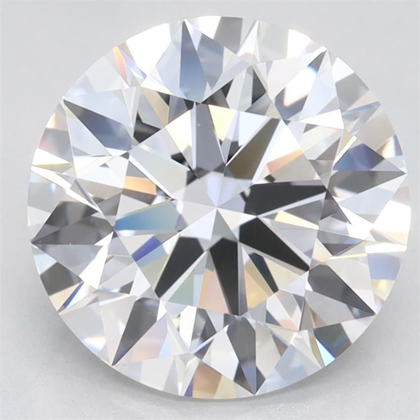 3.41ct D VVS1 Rare Carat Ideal Cut Round Lab Grown Diamond