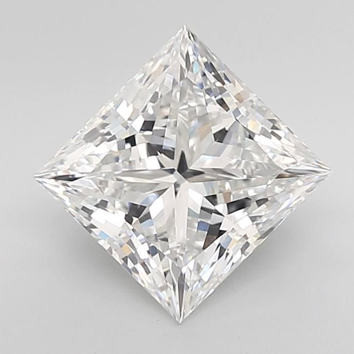 4.01ct E VS1 Rare Carat Ideal Cut Princess Lab Grown Diamond
