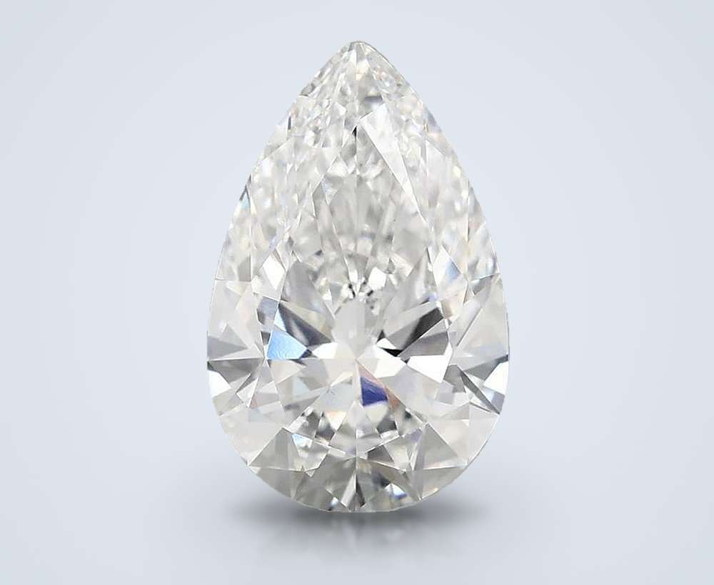 3.83 Carat Pear Lab Diamond