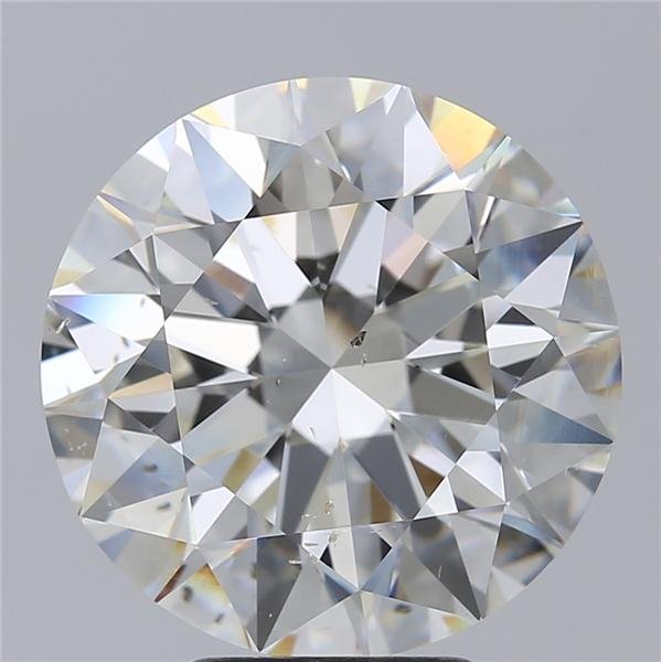 5.66ct H SI1 Rare Carat Ideal Cut Round Diamond