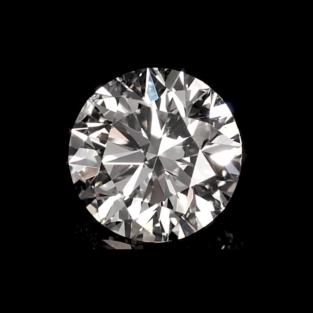 3.01ct K SI1 Rare Carat Ideal Cut Round Diamond
