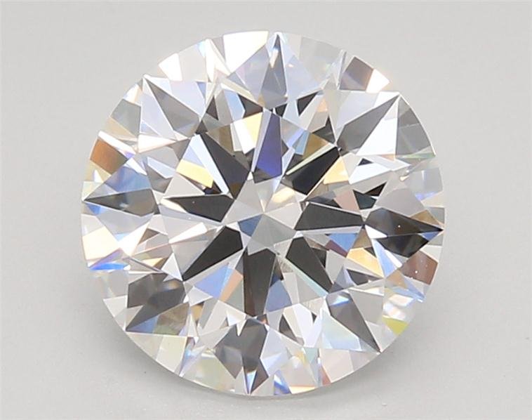 2.76ct E VVS2 Rare Carat Ideal Cut Round Lab Grown Diamond