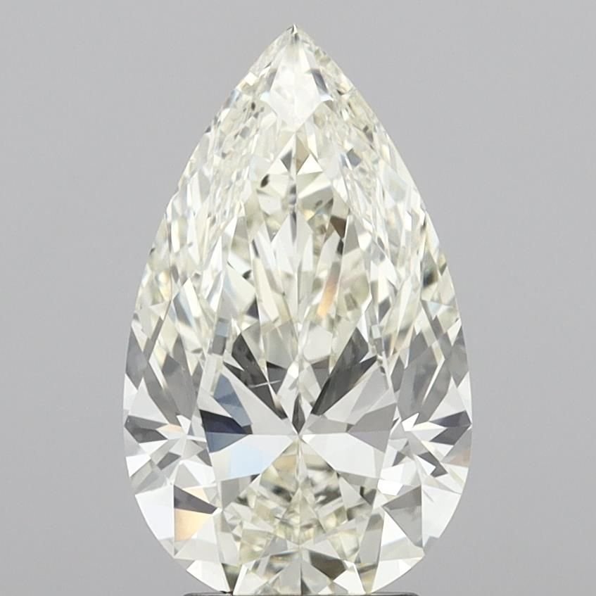 3.01ct K VS2 Rare Carat Ideal Cut Pear Diamond