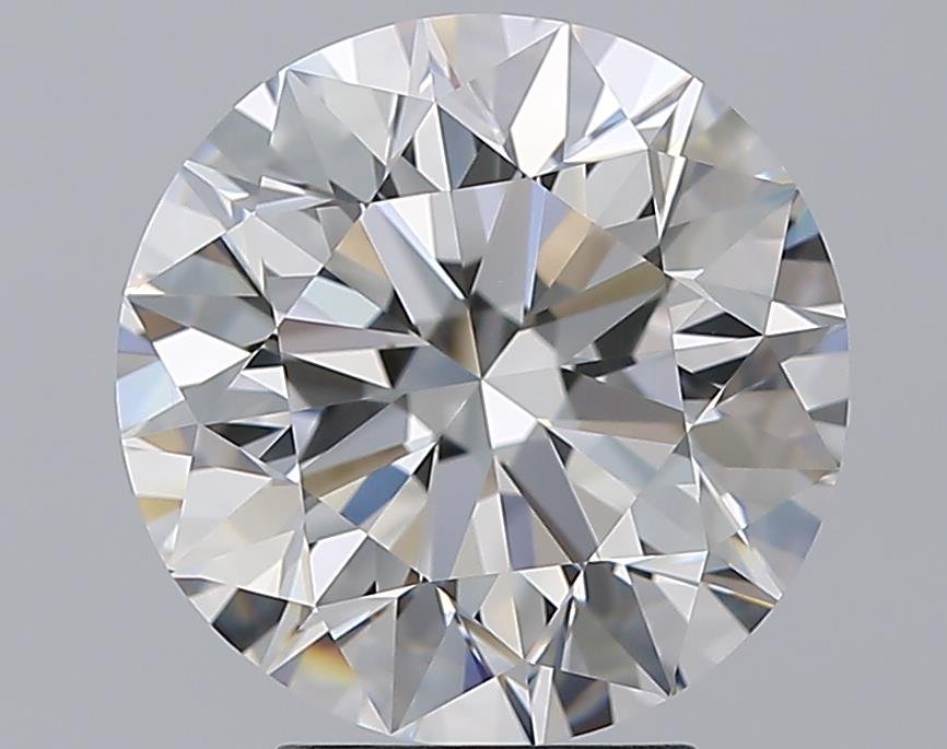 4.13ct E VS2 Rare Carat Ideal Cut Round Diamond