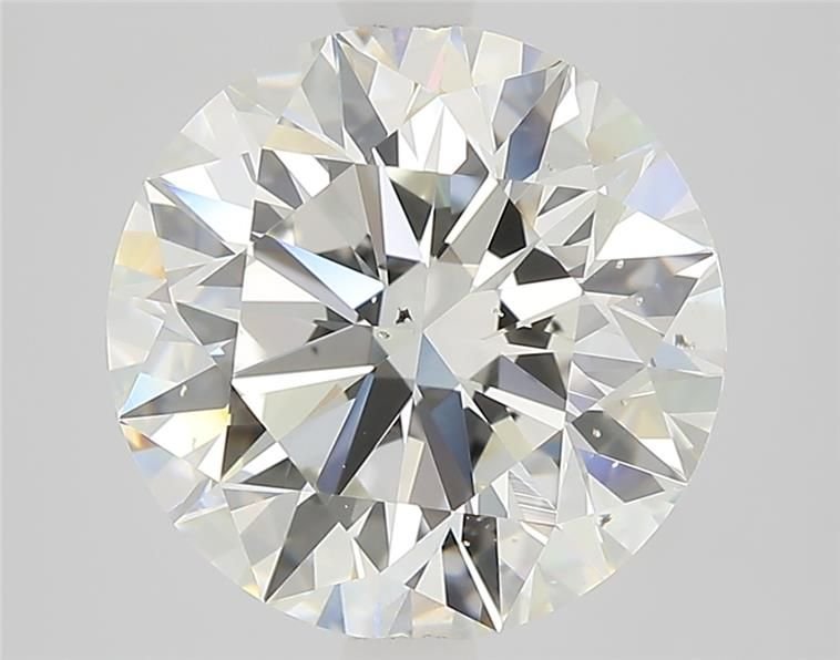 3.44ct J SI1 Rare Carat Ideal Cut Round Diamond