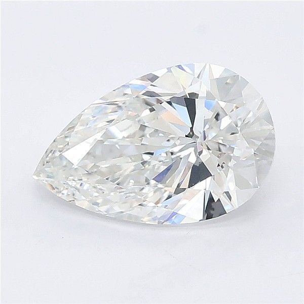 1.59ct E VVS2 Rare Carat Ideal Cut Pear Lab Grown Diamond