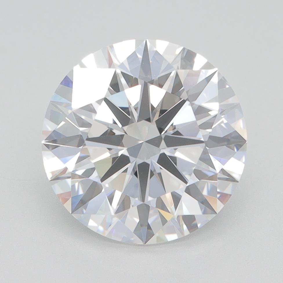 3.01ct E VVS2 Rare Carat Ideal Cut Round Lab Grown Diamond