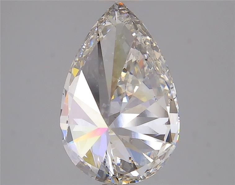 3.17ct H VS2 Rare Carat Ideal Cut Pear Lab Grown Diamond