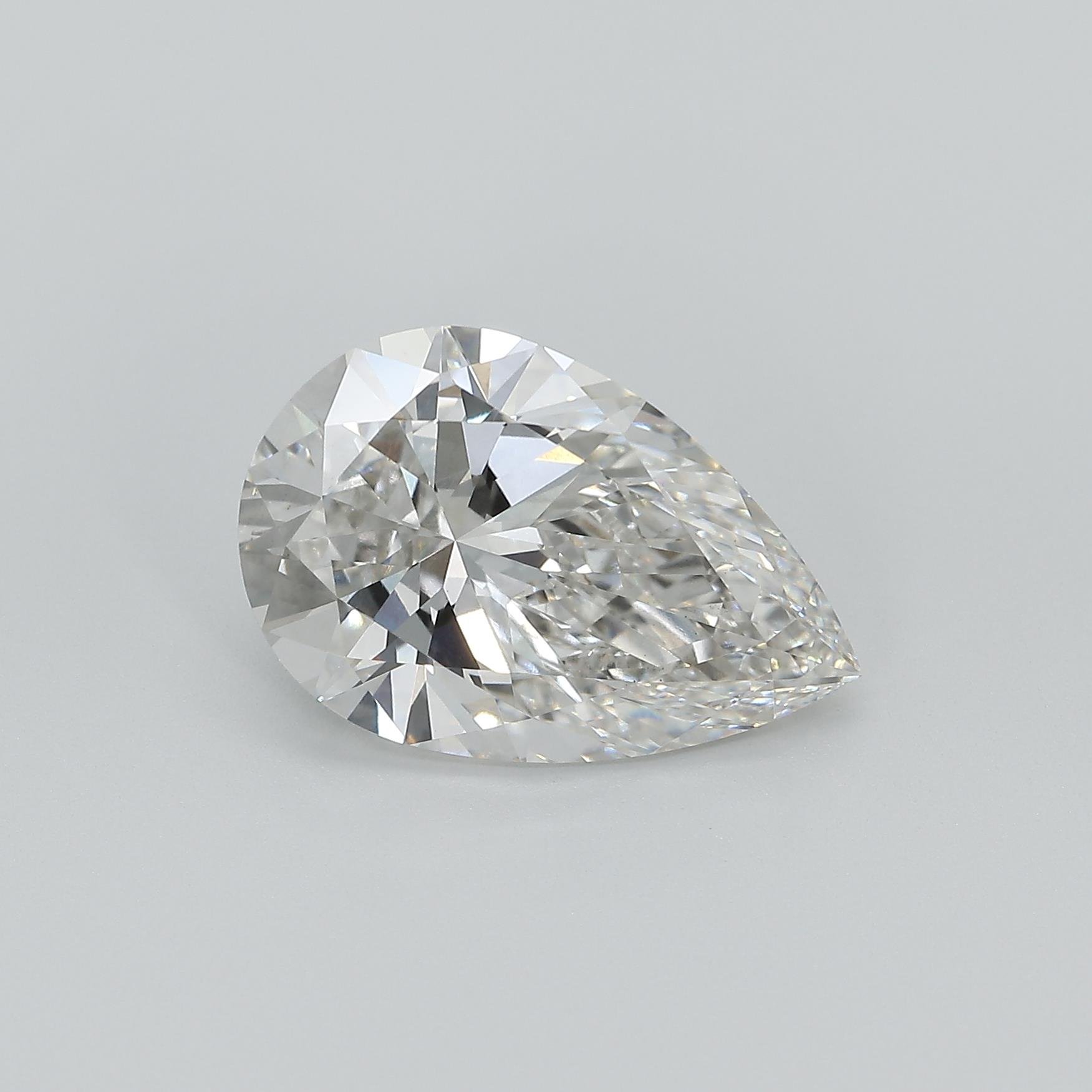 4.58 Carat Pear Lab Diamond