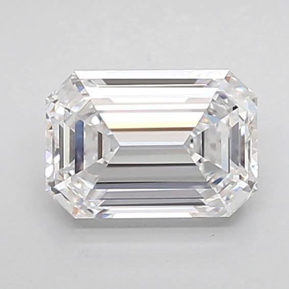 1.58ct D VS1 Rare Carat Ideal Cut Emerald Lab Grown Diamond