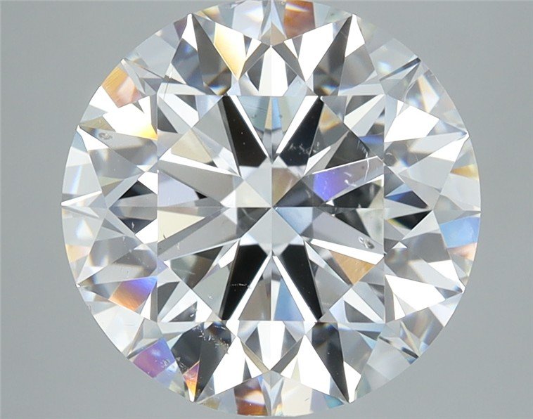 4.52ct F SI2 Rare Carat Ideal Cut Round Diamond