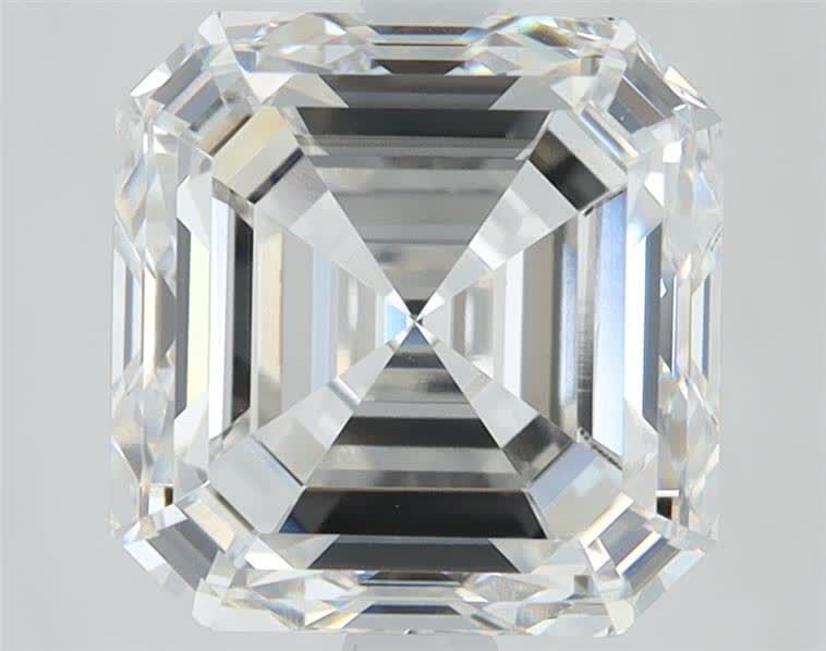 4.02ct F VS1 Very Good Cut Asscher Lab Grown Diamond