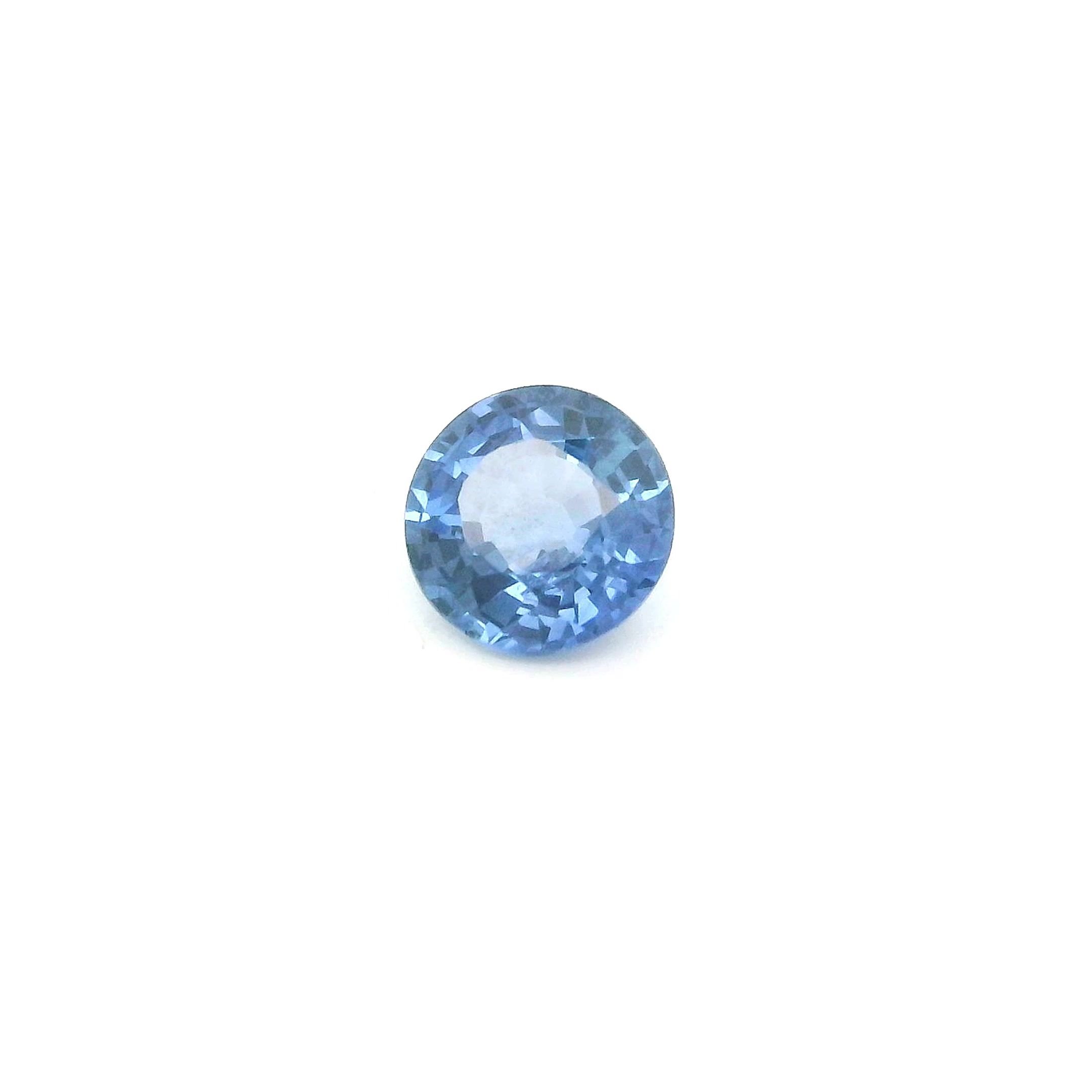 0.55 Carat Blue Round Sapphire