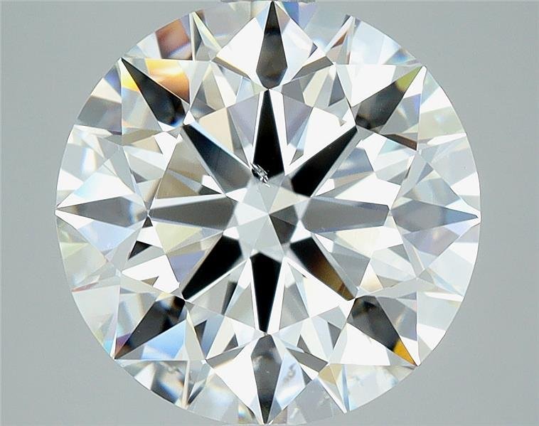 3.07ct H SI1 Rare Carat Ideal Cut Round Diamond